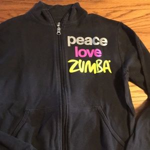 Zumba zip sweatshirt.